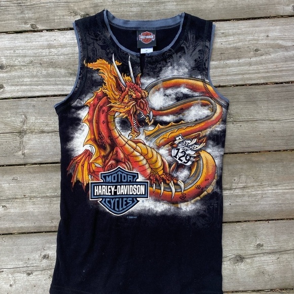 Rare Harley Davidson Dragon Print Shirt Medium - Picture 5 of 7